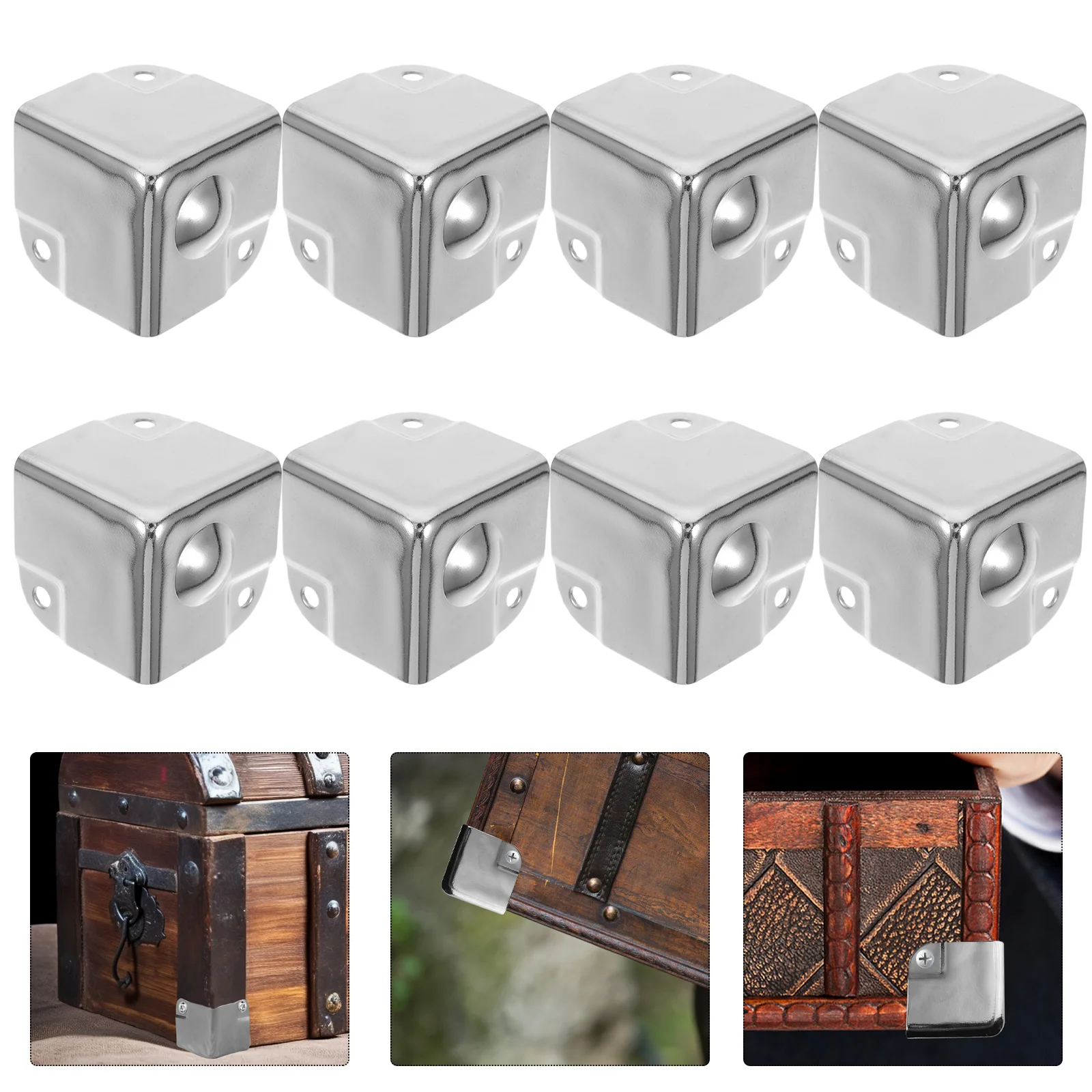 

10Pcs Metal Corner Protectors Table Furniture Edge Guards Large Capacity Sturdy Packaging Solution Safety Table Corner Guard
