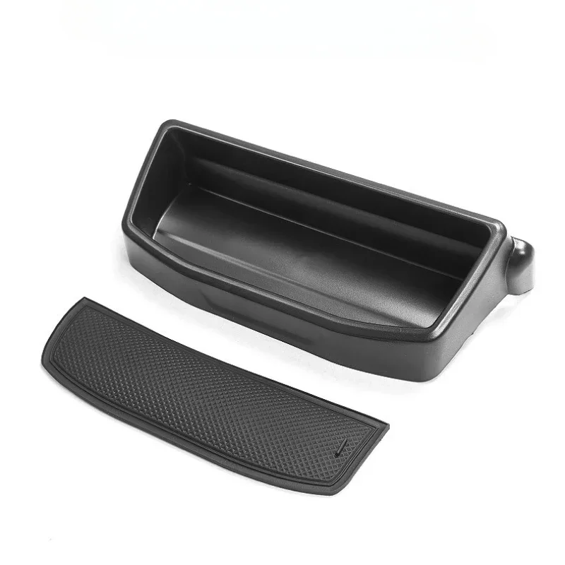 Caja de almacenamiento para salpicadero de coche, organizador trasero de pantalla de navegación ABS, bandeja, soporte para gafas para Ford Mustang Mach-E, accesorios interiores