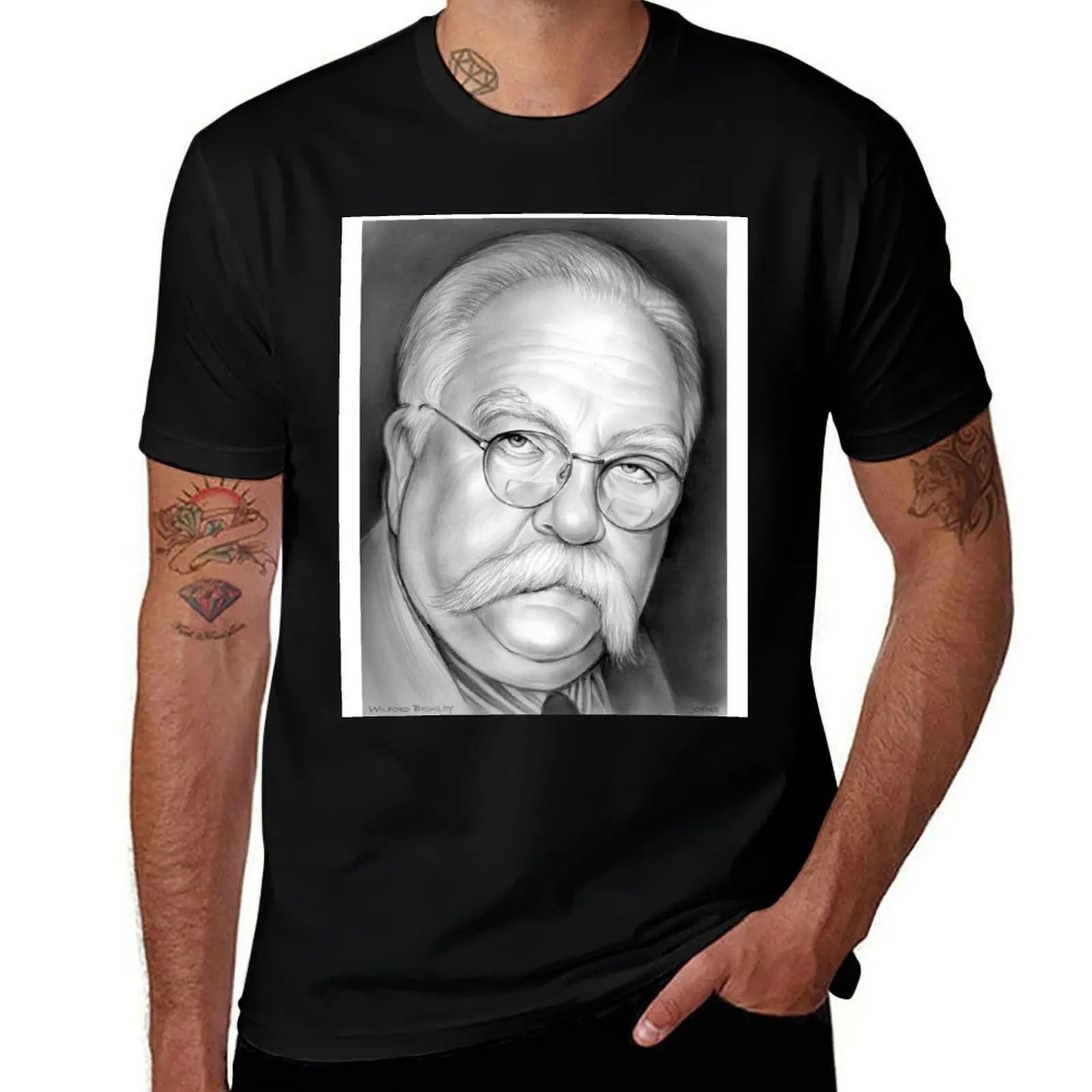 Wilford Brimley T-Shirt for a boy animal prinfor boys cotton graphic tees shirts graphic t shirt for men