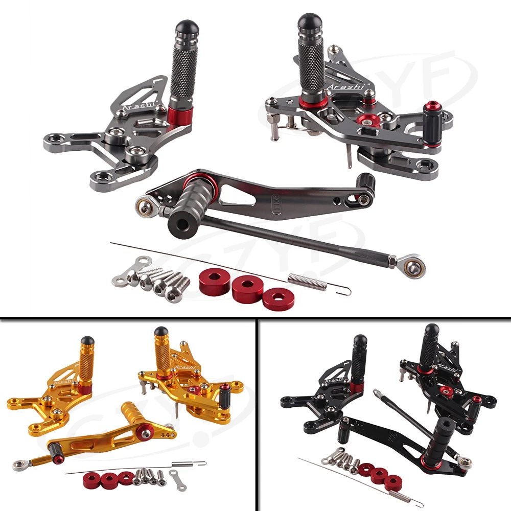 

Adjustment Rider Rearset Footpeg Foot Pegs for Yamaha YZF R1 2009 2010 2011 Motorcycle CNC Aluminum