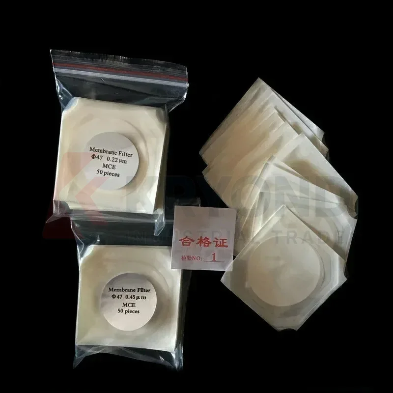 Sterile Membrane Filter MCE Diameter 47mm 50mm Microporous Filter Membrane Mixed Cellulose Ester Membrane 50 Circles