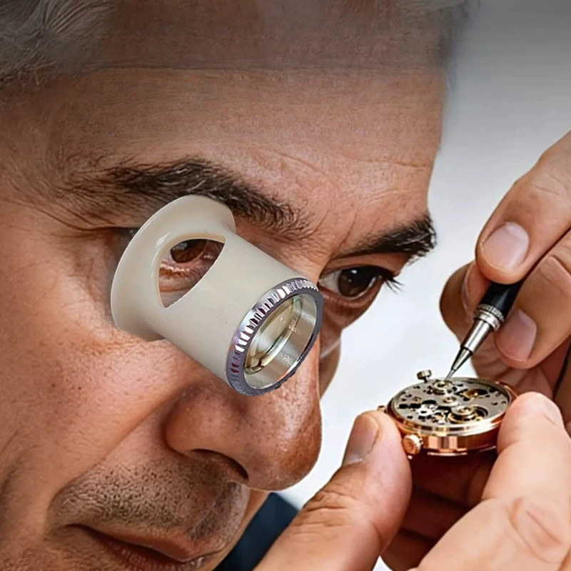1PCS Monocular Pin-hole Loupe 3x 4x 5x 10x Eyepiece for Appraisal and Repair Magnifying Glasses Helping Hands Magnifier