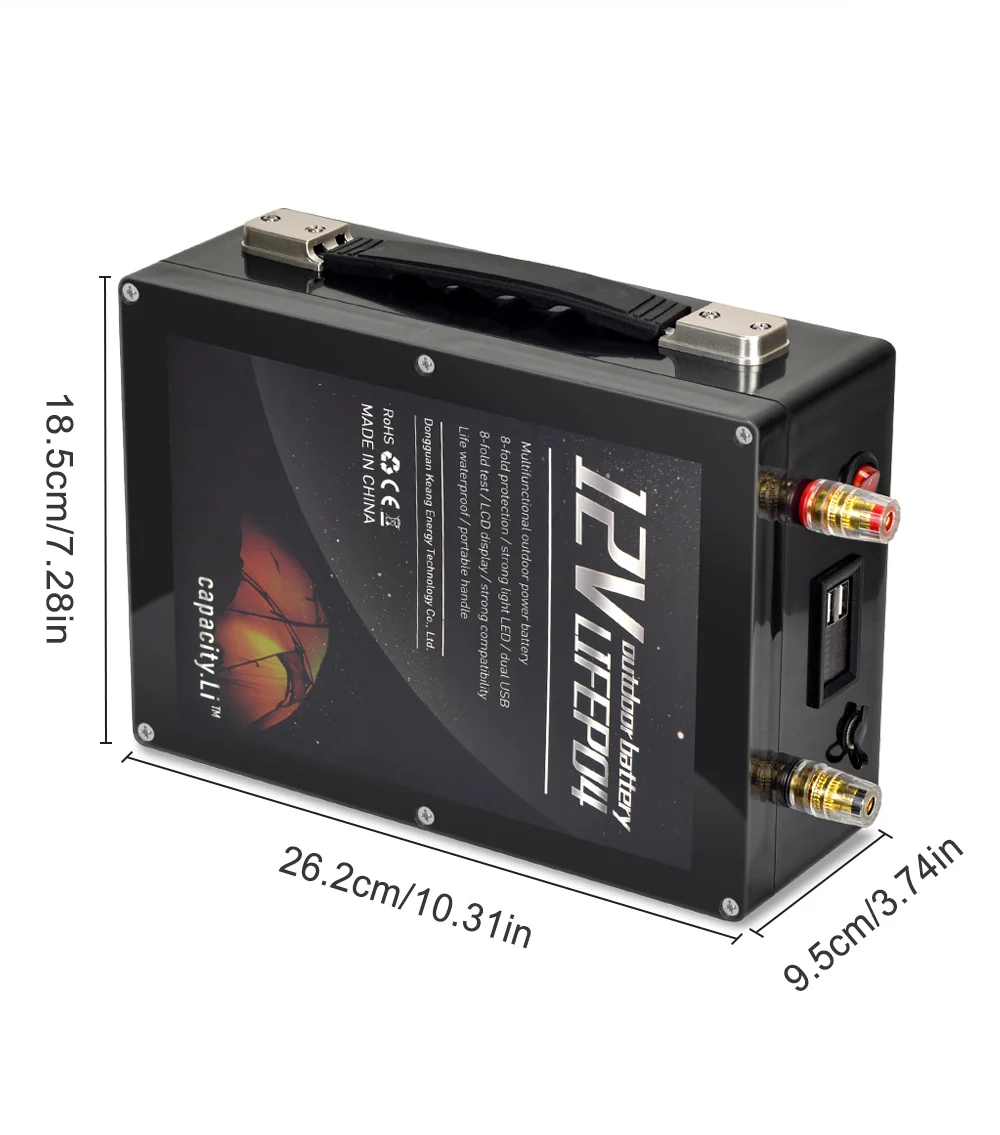 Bateria Lifepo4 12V 30 ah40ah50ah z bateria zapasowa DC2USB do biwakowania na zewnątrz silnika