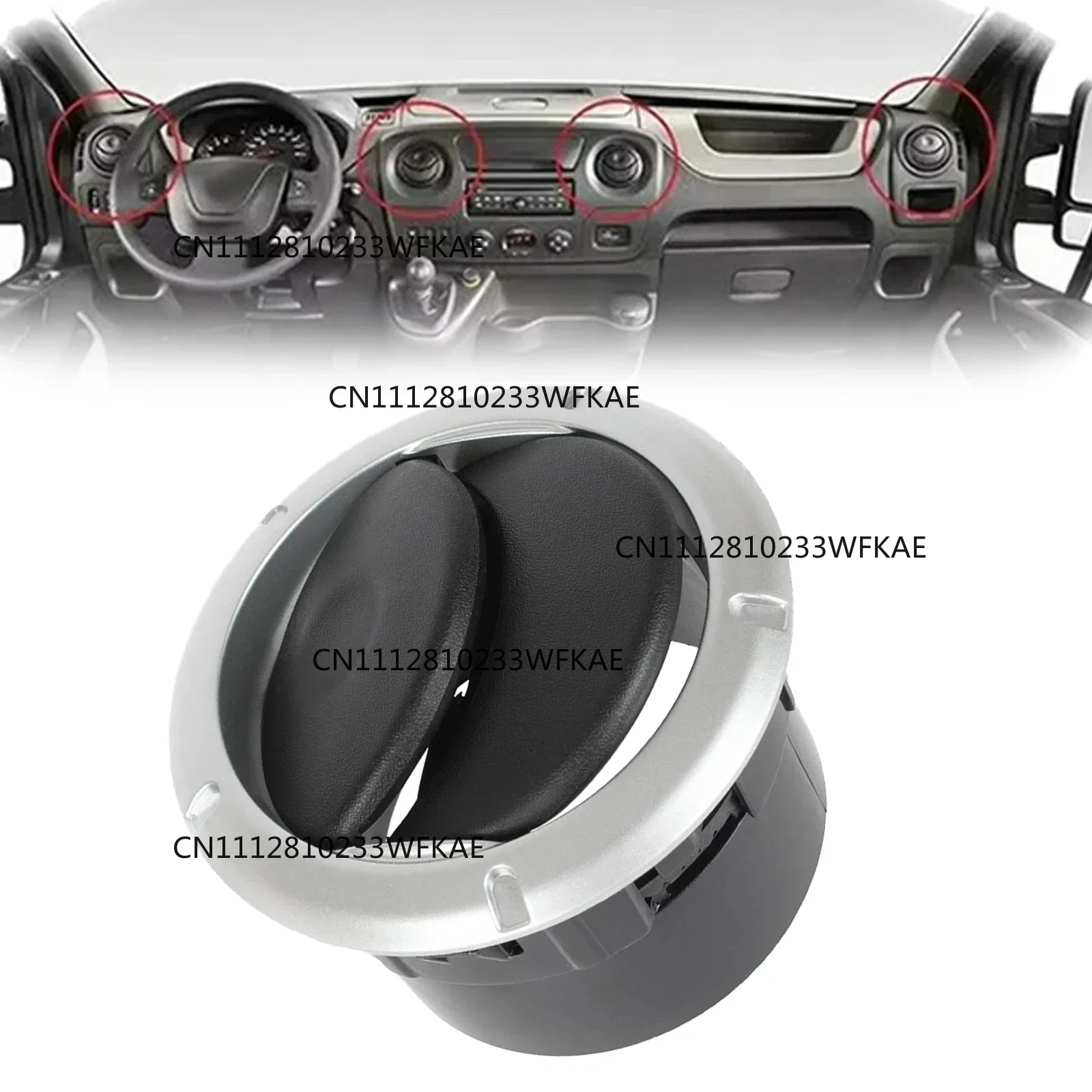 Auto Dashboard Vents 8200212480 for Renault for Dacia for Master 3 for OPEL for MOVANO B Direct Replacement Car Interior Parts