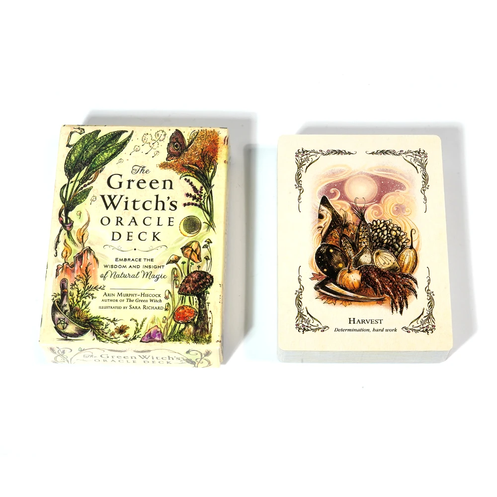 The Green Witch\'s Oracle Deck Embrace the Wisdom and Insight of Natural Magic Green Witch Witchcraft Series Tarot Cards