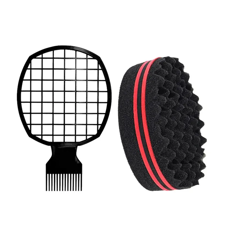 Magisches Twisted-Hairstyle-Schwamm-Set, Lockenbürsten für Männer und Frauen, Afrikanische Lockenbürsten, Styling-Tools – Detail 9