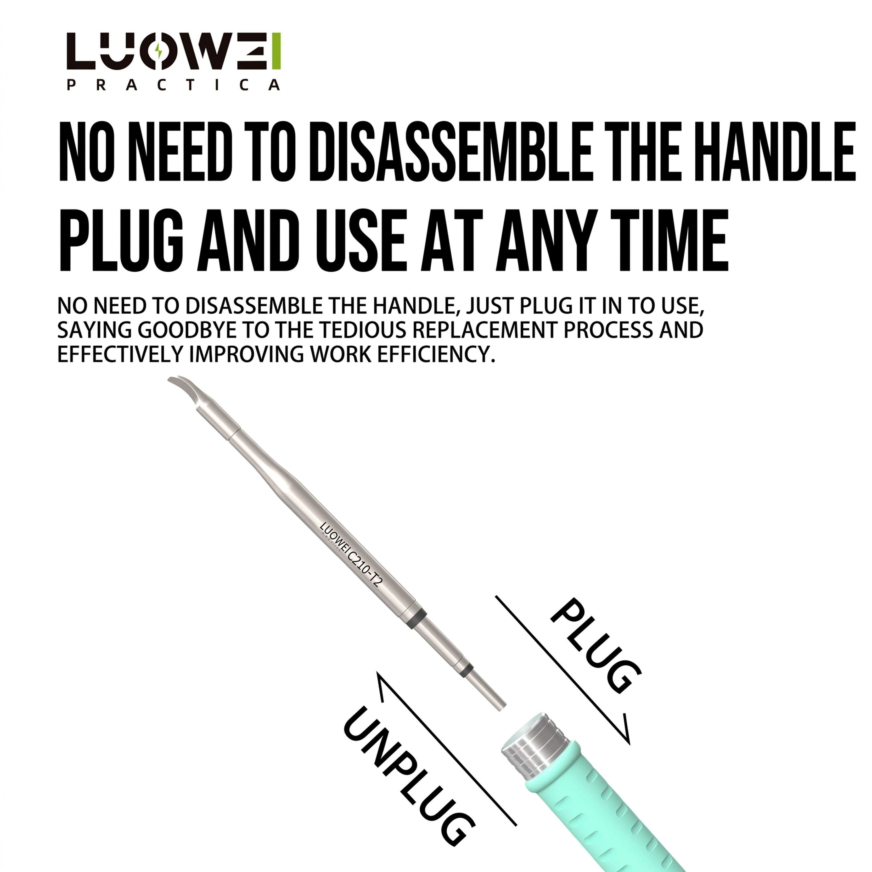 หัวแร้งบัดกรีแบบโค้ง LUOWEI C2 - Phone Accessories And Repairs บทวิจารณ์และราคา