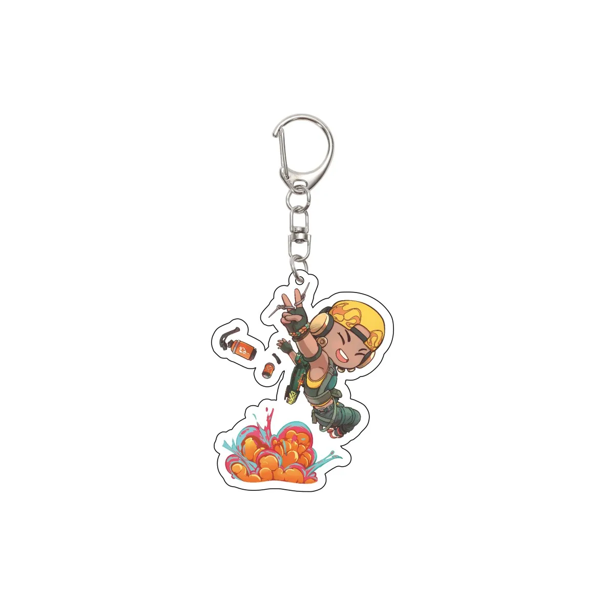 55MM VALORANT games Keychain Key Chain Acrylic Model Plate Christmas Gifts view 5