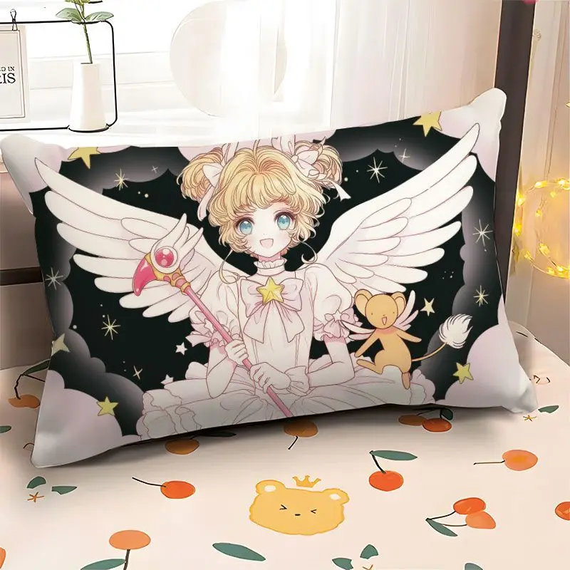 Card Captor Sakura Pillow Cute Cartoon Personalized Fashion Sofa and Bed Cushion Office Car Lumbar Pillow Removable and Washable