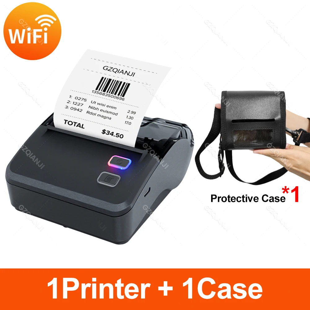 2025 WIFI Bluetooth 80mm Mini Bluetooth Thermal Printer Bill Receipt Impresora Support Android Ios On Loyverse Ticket Photo