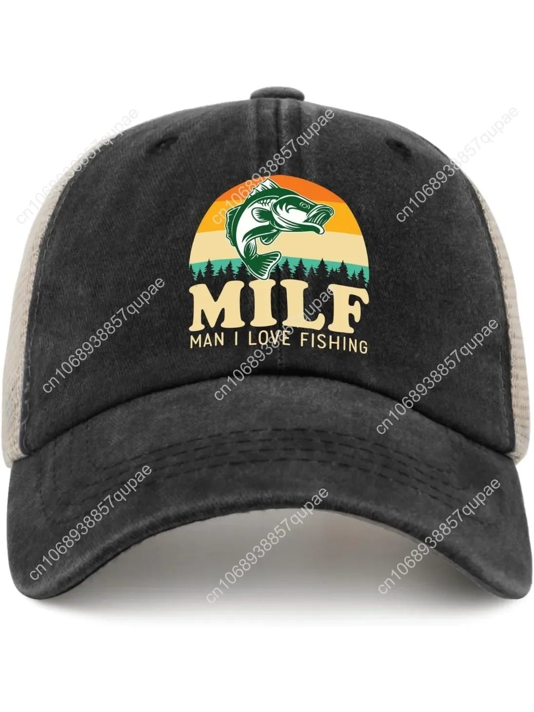 

Fishing Hat Milf Man I Love Fishing Cap for Men Baseball Hats Graphic Caps