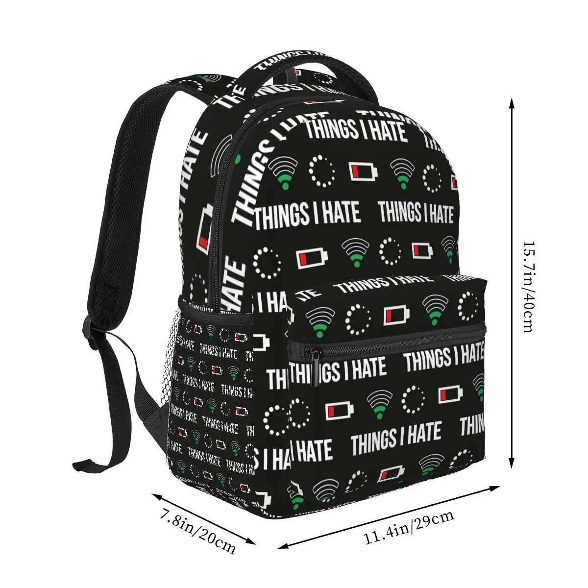 Funny Things I Have Printed Student Backpack School Bag Hiking Travel Daypack for Boys Girls Fashion Bookbag Shoulder Bags