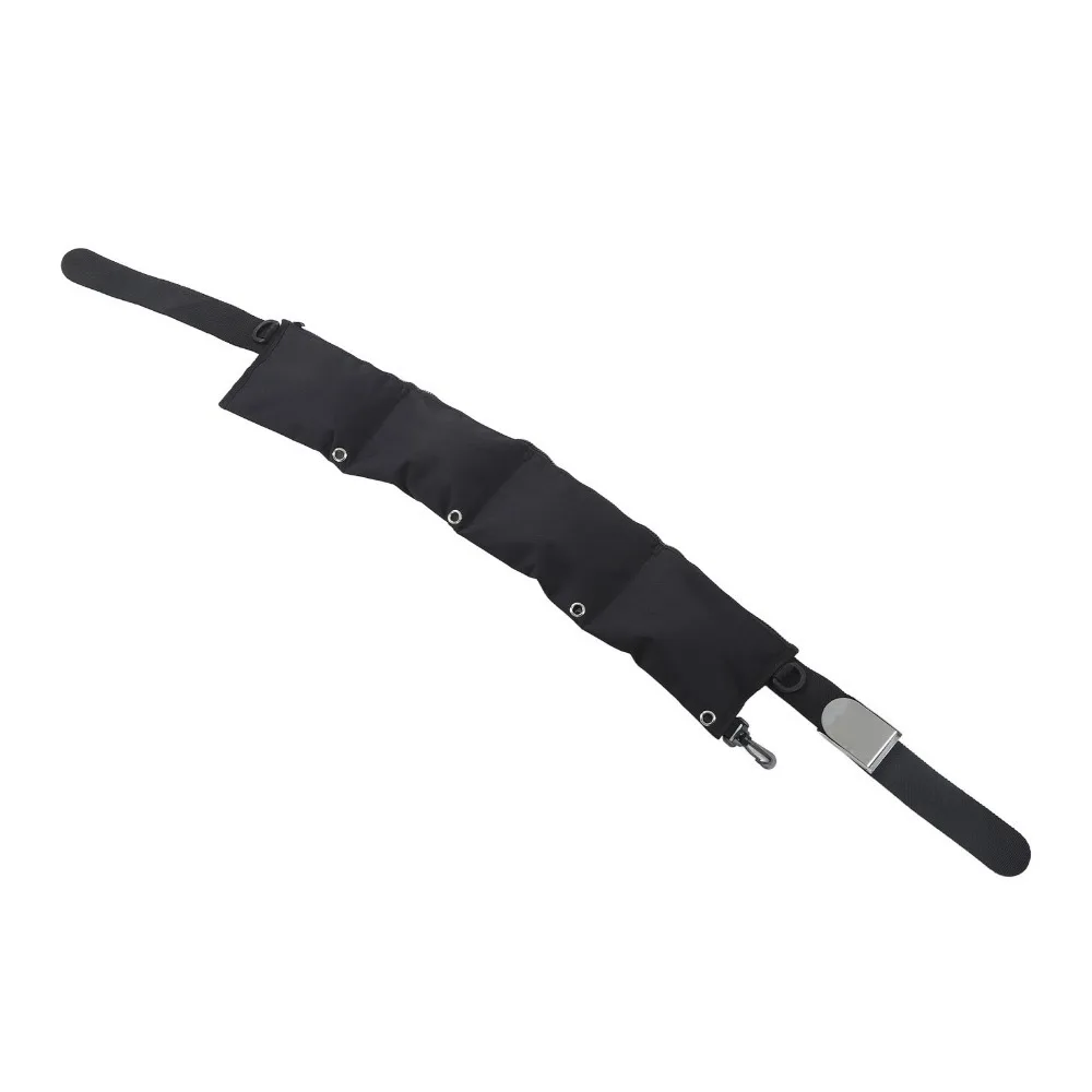 4 Pocket Diving Weight Belt Double D Shape Buckle Quick Release Buckle Zippered Weight Belt Waist Weight Belt Snorkeling