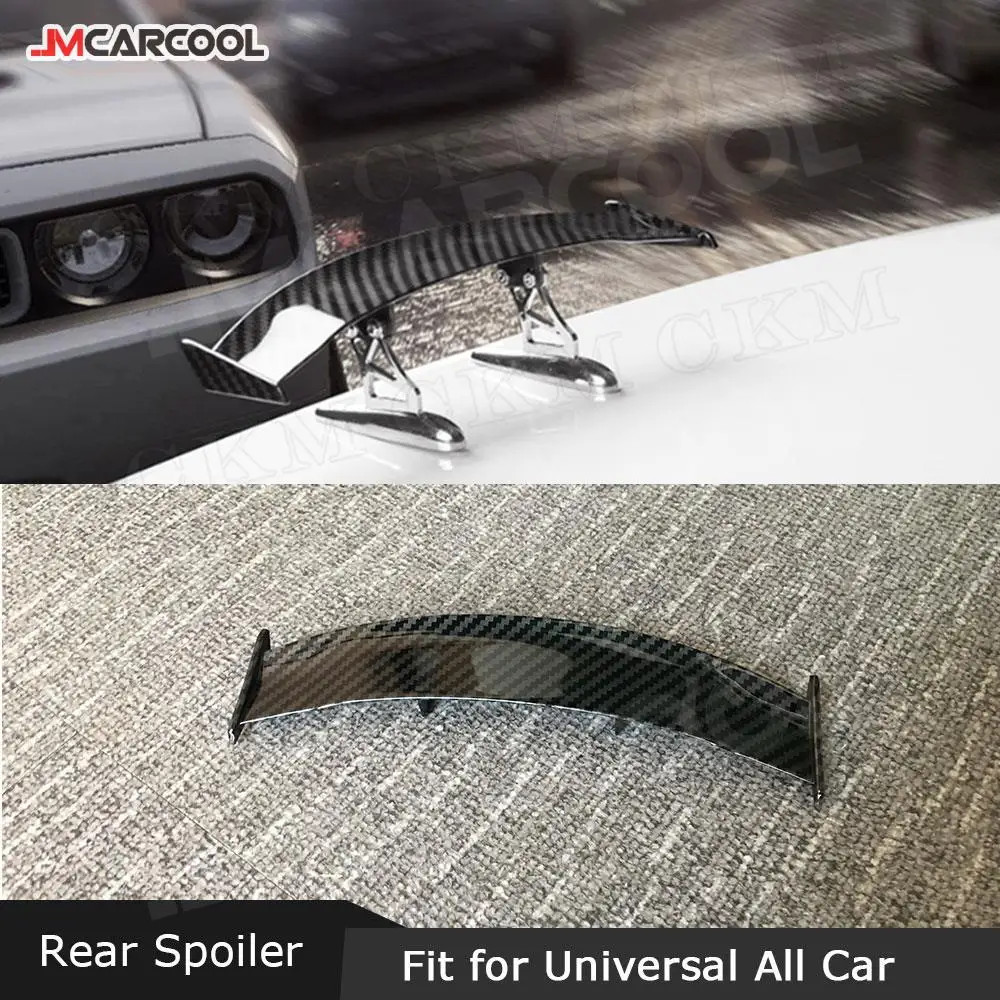 

Carbon Fiber Pattern Spoiler Car Rear Tail Wing Auto Exterior Decoration Accessories 17CM Universal Mini