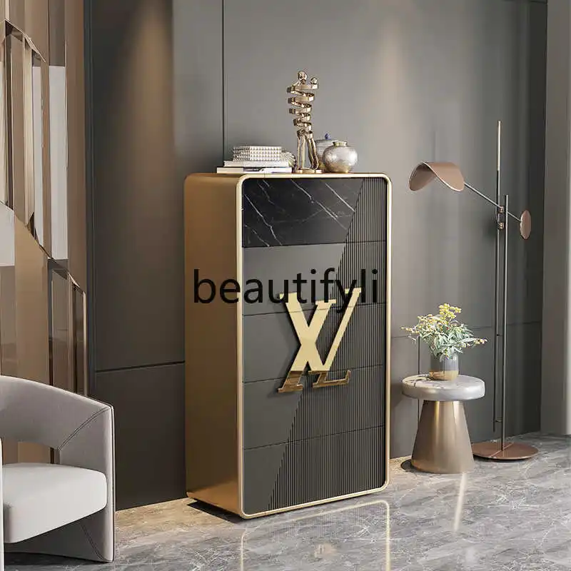 Light luxury chest of drawers, wall cabinet storage cabinet, model room locker