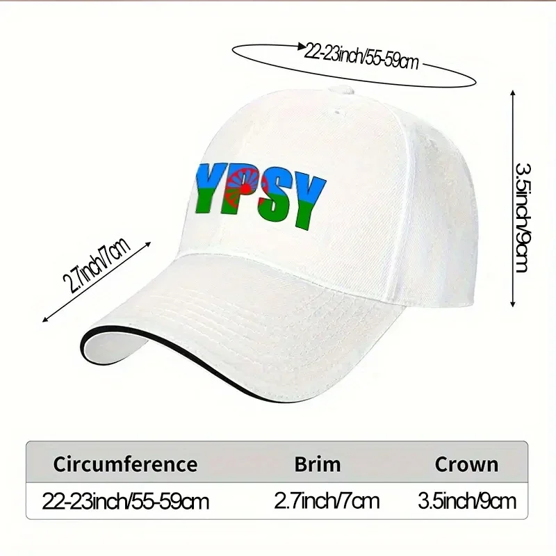 Custom Hats GYPSY Women's/Men's 1 Adjustable Sandwich Baseball Cap, Lightweight Printed Craft Sun Hat, Ideal Gift For Parties