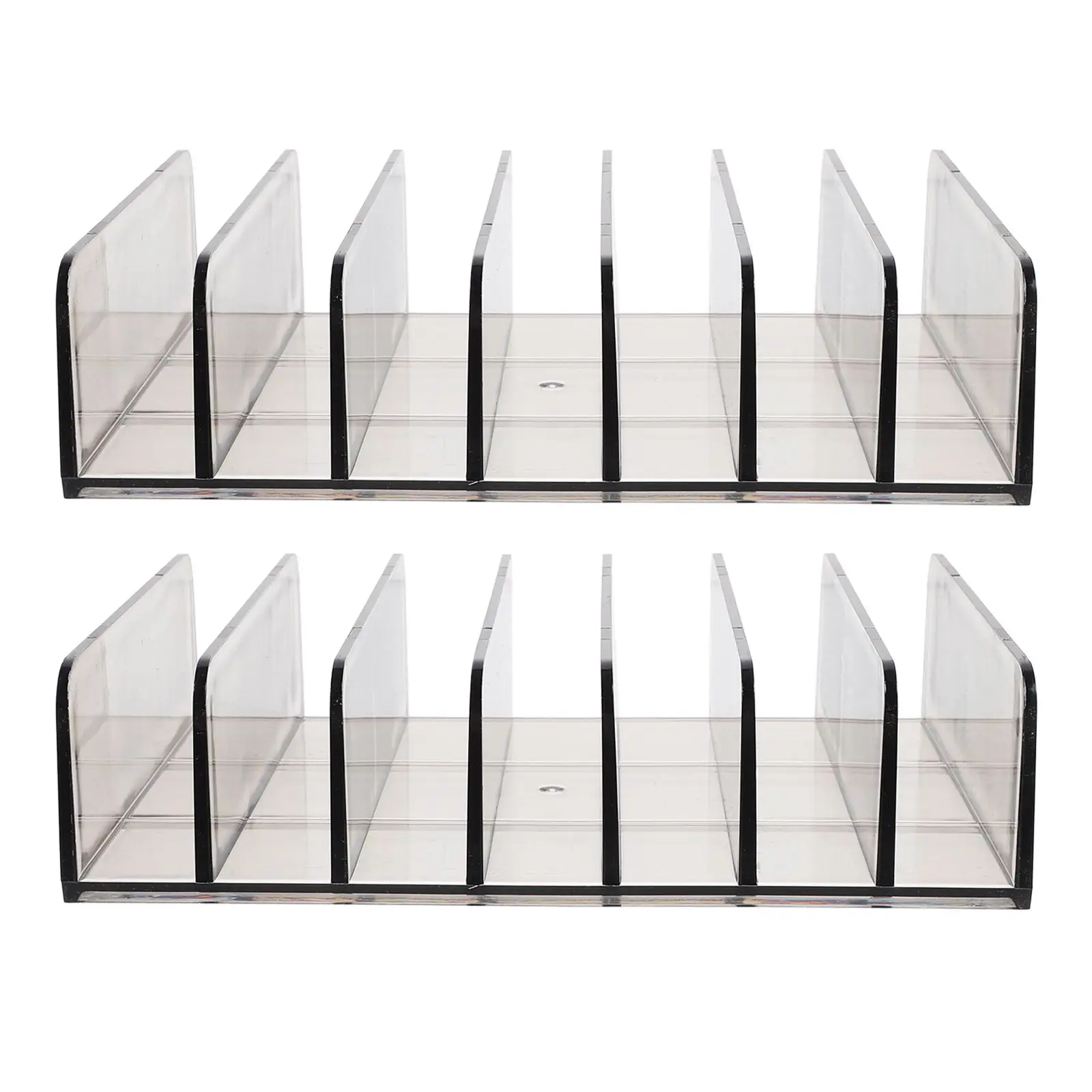 2Pcs Cash Acrylic Large Seven Transparent Gray Money Box for Cash Coin Storage Replacement Money Storage Box ganization Holder