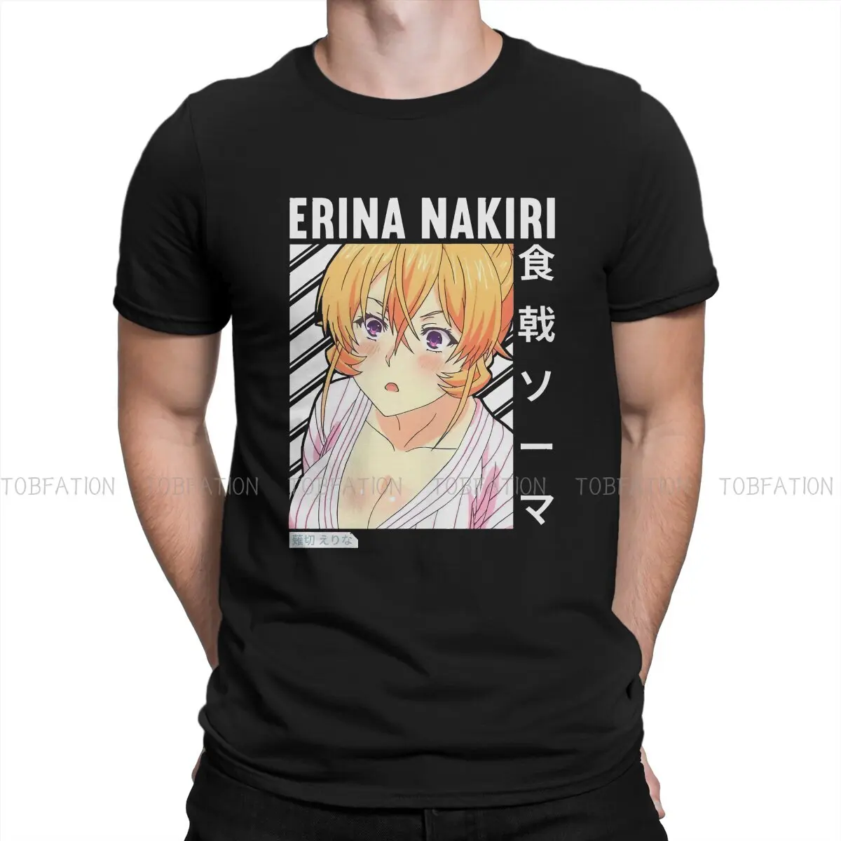 Food Wars Erina Nakiri Tshirt Top Graphic Men Vintage Punk Summer Men's Streetwear Cotton Harajuku T Shirt