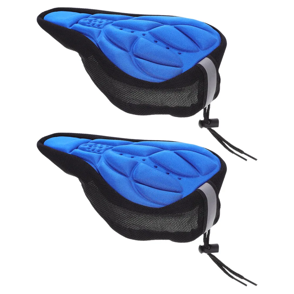 

2pcs Mountain Bike Seat Cushion Cover Comfortable Shock Absorbing Breathable Ergonomic Design Easy Installation Antislip