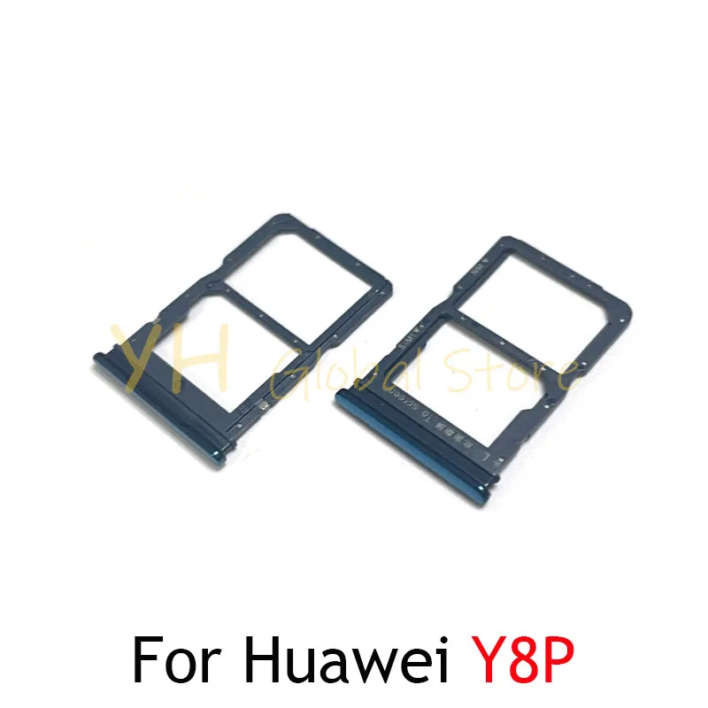 20PCS For Huawei Y5P Y6P Y7P Y8P 2020 Sim Card Slot Tray Holder Sim Card Repair Parts