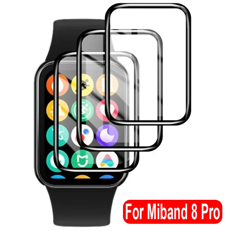 Protective Film for Xiaomi Mi Band 8 Pro Screen Protector Anti-scratch Full Coverage Cover for MiBand 8 Pro Watch Accessories