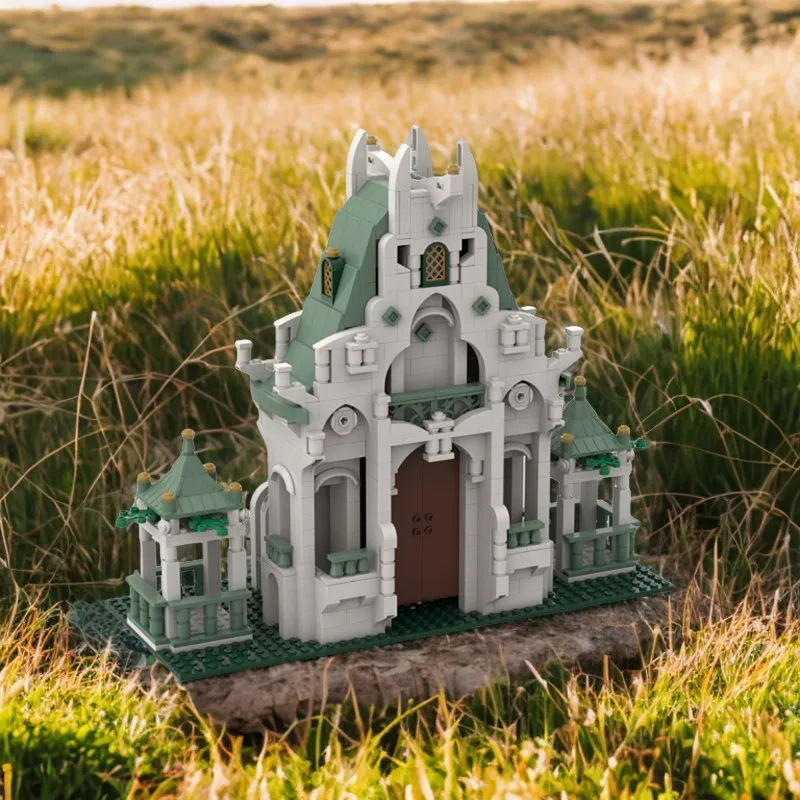 

1068 шт. Moc Elf Fortress Castle строительные блоки развивающие игрушки «сделай сам» для детей развития операционных навыков