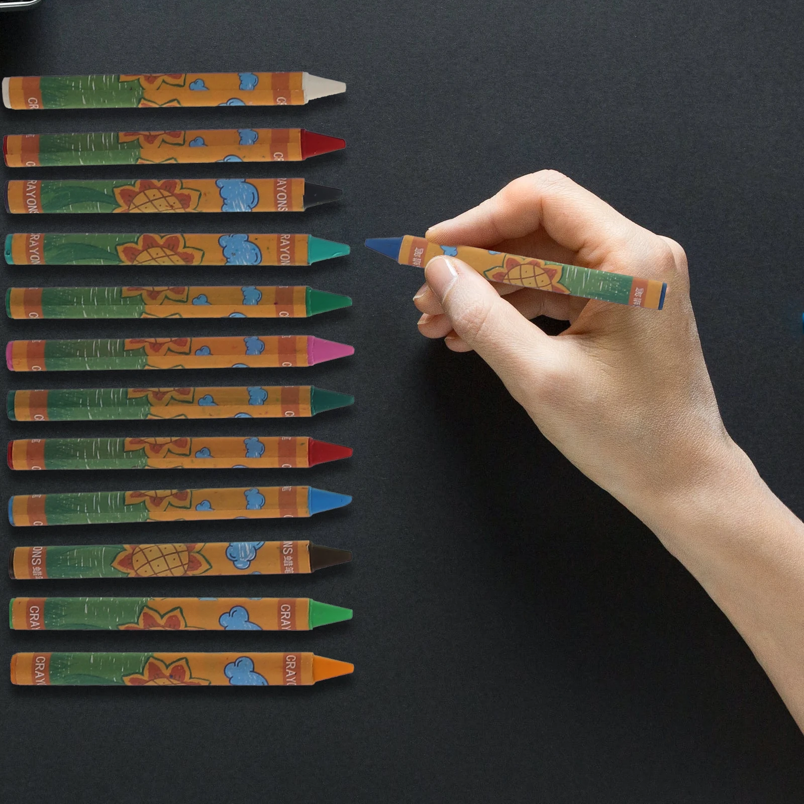 

48 Pcs Crayon Set Colorful Children Crayons Drawing Pens Kids Art Supplies Wax Crayons for Coloring Books Sketching Painting