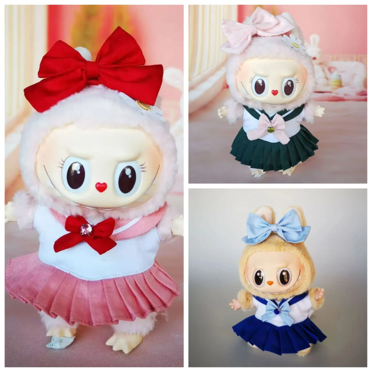 

Одежда для Labubu, комплект одежды моряка для девочек, красивая сменная кукольная одежда, аксессуары, милое и милое платье, ансамбль