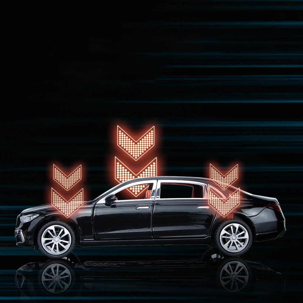 Coche de aleación Clase C BENS C260, escala 1:24, fundido a presión y vehículos de juguete, modelo de coche, sonido y luz, coche extraíble, juguetes, regalos