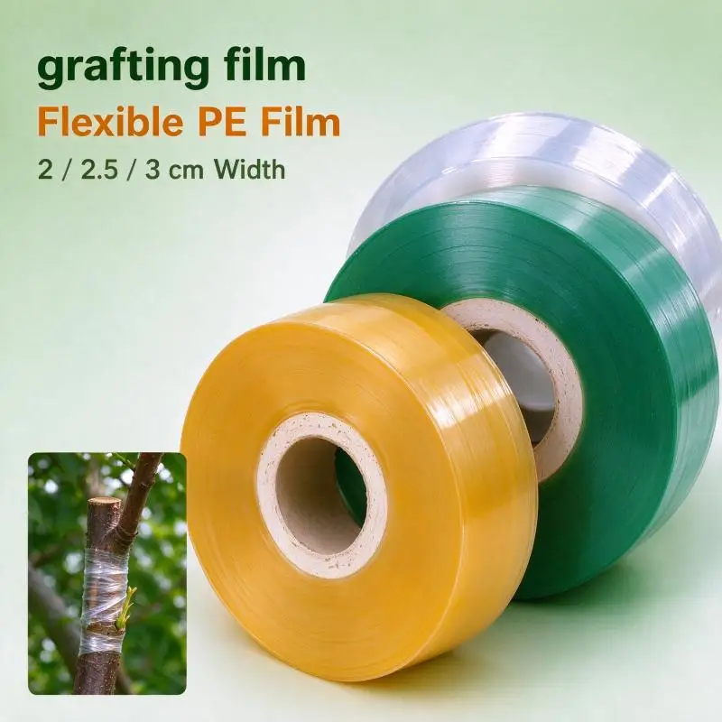1pcs  Eco-Friendlys Biodegradables Grafting Tape Graft Membrane Gardening Bind Belt PE Grafting Tape Packaging wrapping film