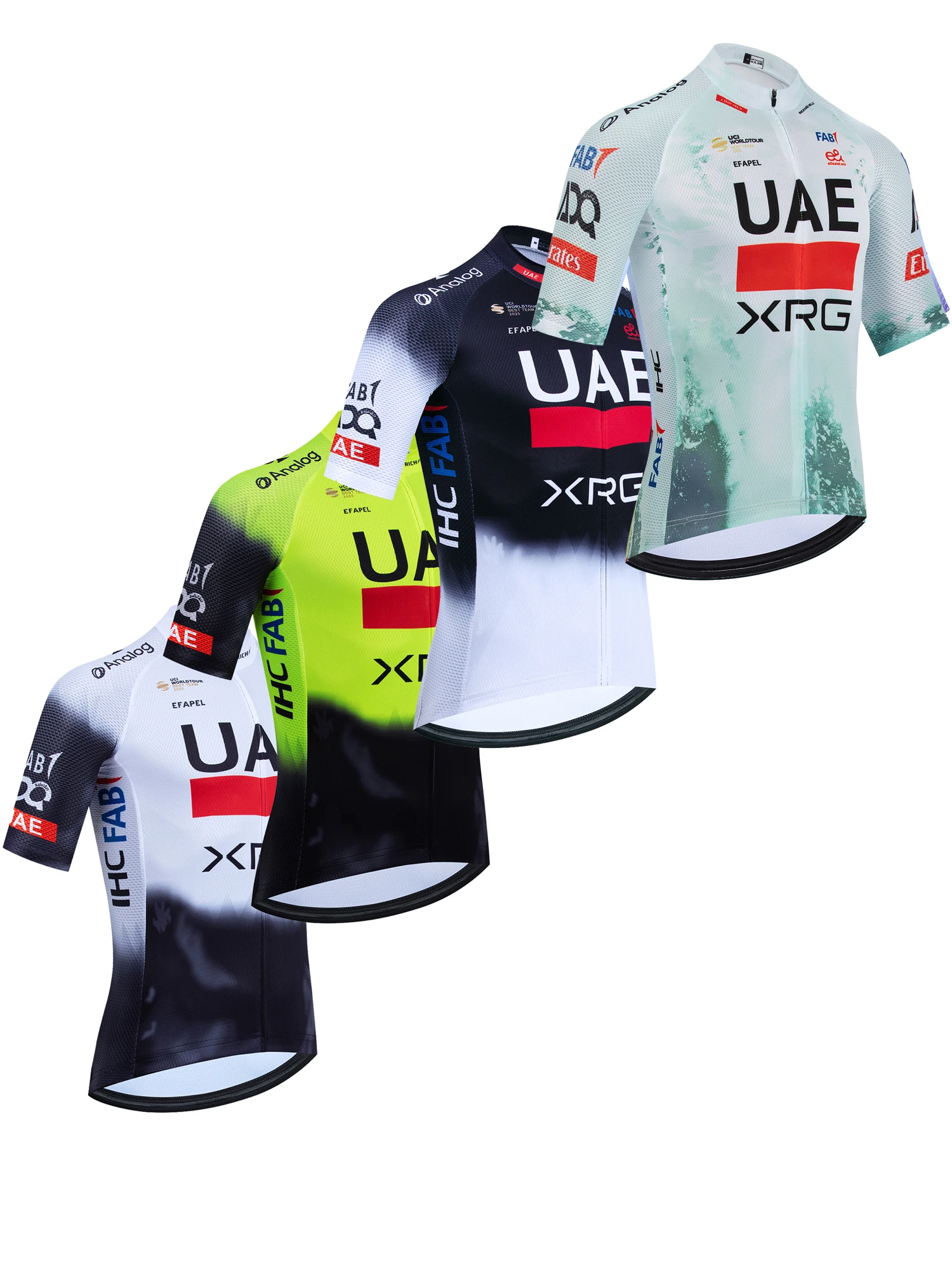 AliExpress EFAPEL New Yelllow Cycling Team Jersey 2026 UAE Bike Vest Maillot Men Women Anti-Sweat Quick Dry Ropa Ciclismo Bicycle Jersey T-shirt