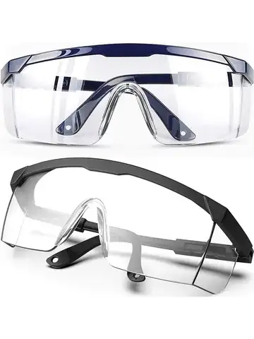 2Pcs Anti-Splash Work Safety Glasses Eye Protecting Lab Goggles Protective Industrial Wind Dust Proof Goggles Cycling Glasses