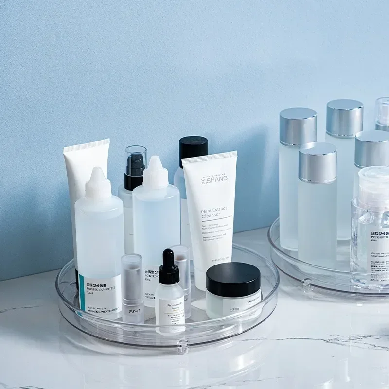 منظم القرص الدوار Lazy Susan، منظم الثلاجة الدوار 23 سم 27 رف توابل قابل للدوران لثلاجة خزانة المطبخ