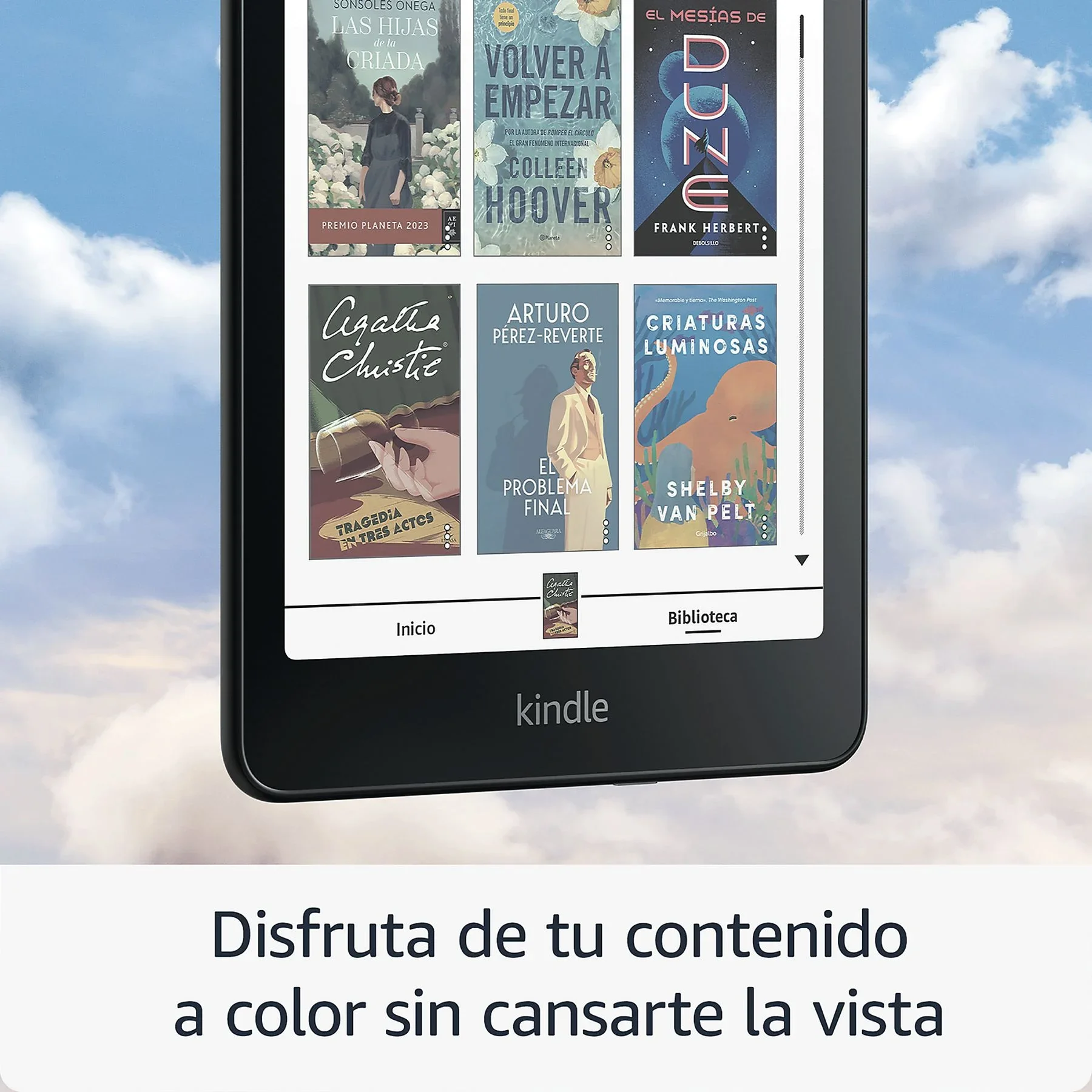 Amazon kindle colorsoft signature edition, 7", 32gb, 300 dpi, ebook, color screen, self-regulating front light, wireless charging, metallic black