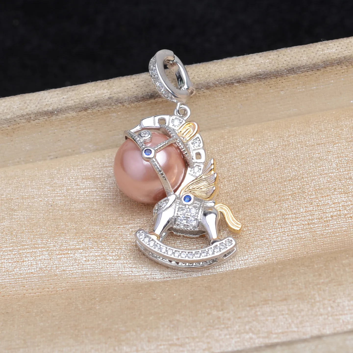 

Wholesale 925 Sterling Silver Pendant Mounts Base Findings Settings Mountings Jewelry Fittings for 10-11mm Pearls 3pcs/lot