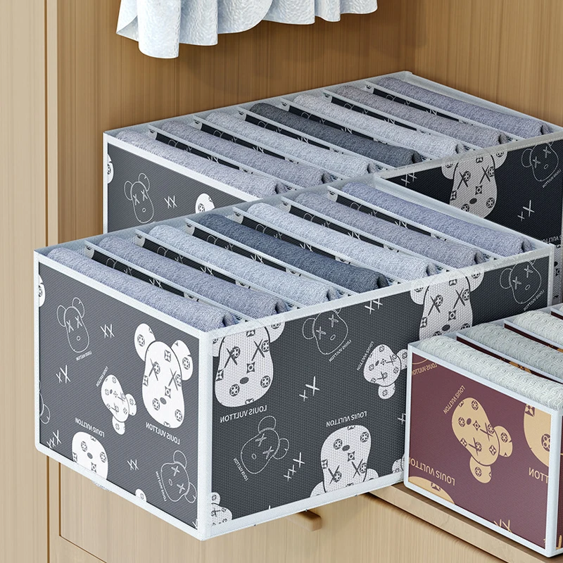 Pants Organizers of Cabinets and Drawers Underwear Organizer in Closet Wardrobe Organizer for Clothes T-Shirt Storage Box