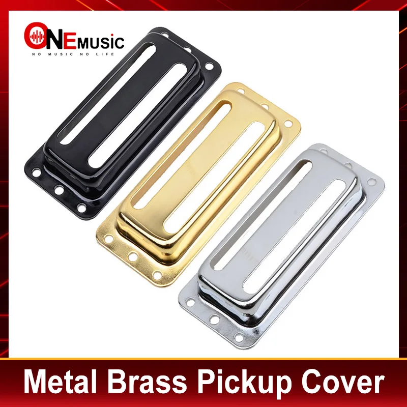 Two Line Metal Brass Electric Guitar Pickup Humbucker Pickup Covers /Lid/Shell/Top - Chrome Black Gold