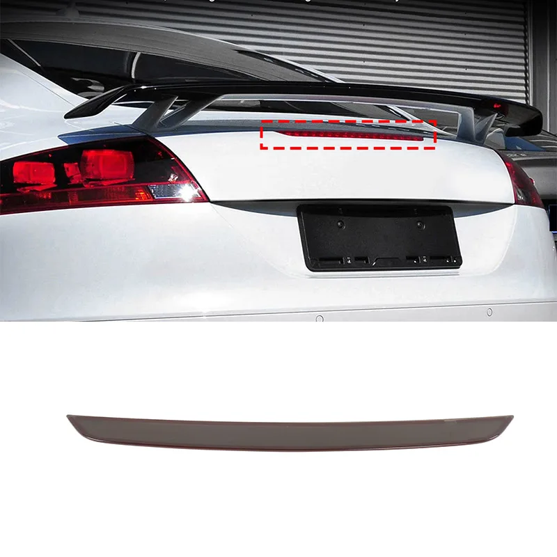 

For Audi TT 2008-2014 ABS Black Car Rear Tailgate Brake Light Signal Light Protective Cover Sticker Car Exterior Accessories