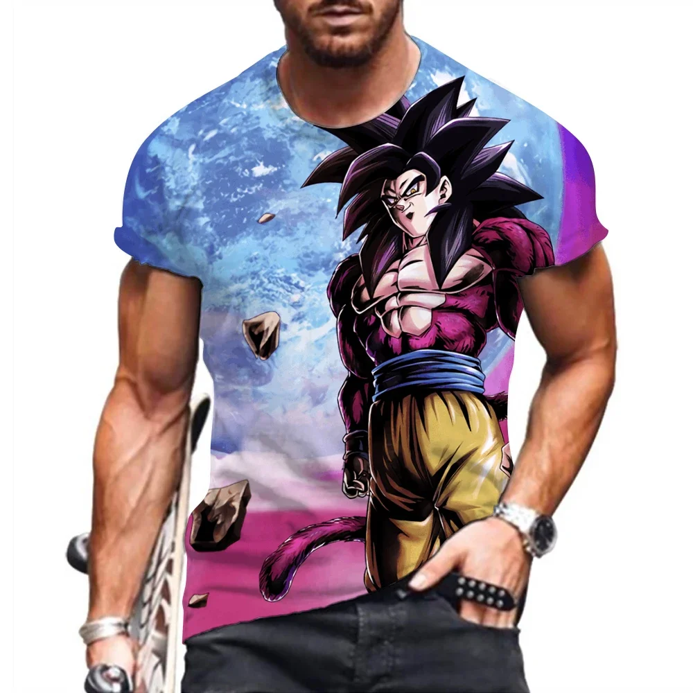 

Dragon Ball Z Tops Oversized Men's T-shirt Men Clothing Essentials Fashion Goku Shirts New T-shirts 100-5XL Streetwear Trend Y2k