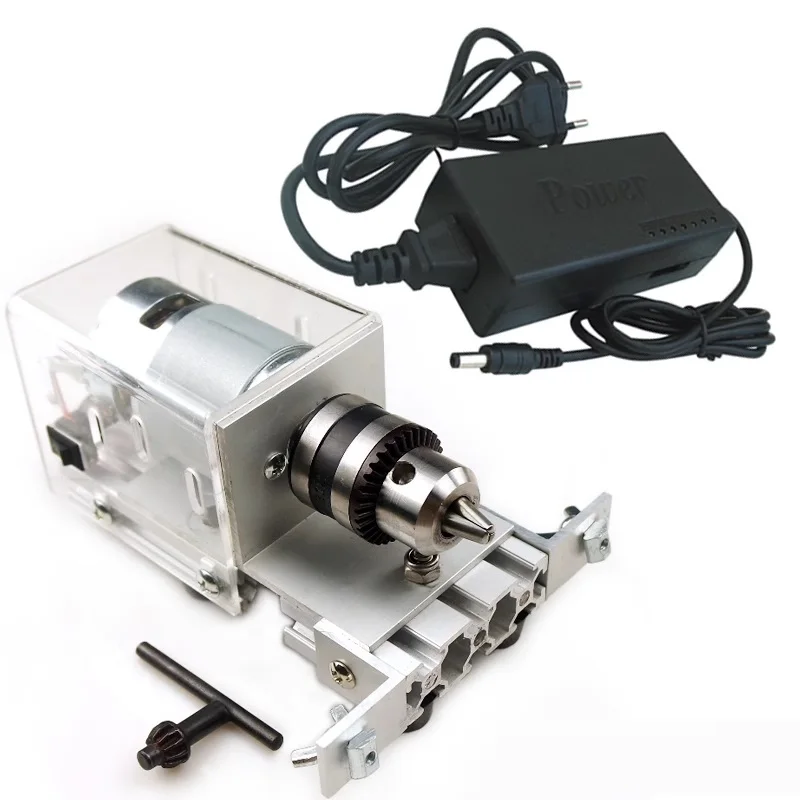Imagem -02 - Torno Mini Máquina para Carpintaria Ferramenta Torno Diy