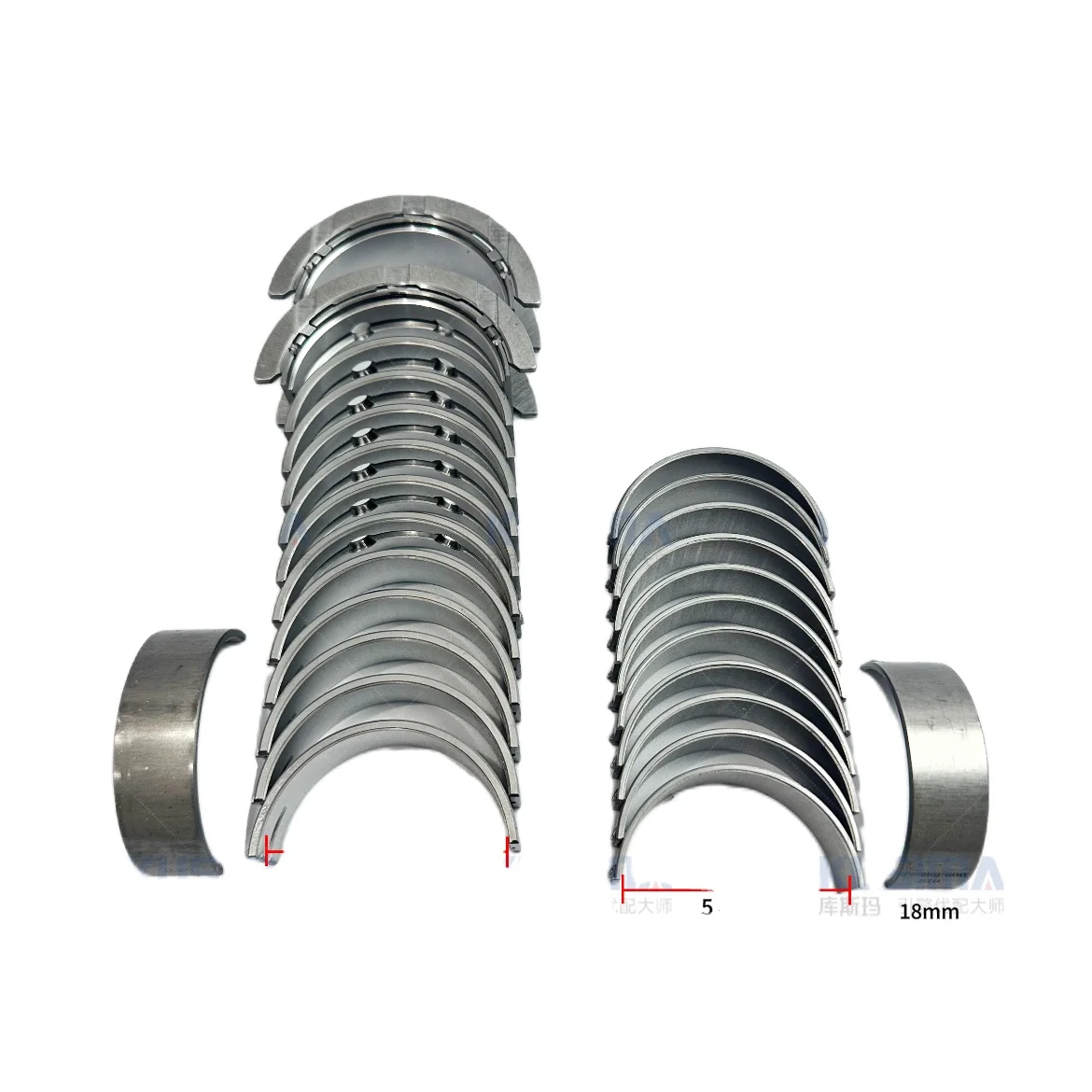 

iiiBMW N57 D30 Main Bearing Set Crankshaft Connecting Rod Bearing Std 025 050 CONROD Bearing Set