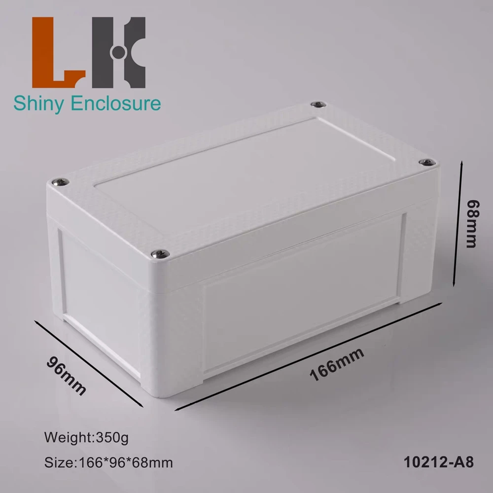 166x96x68mm Waterproof Enclosure ABS Plastic Housing Wire Junction Box Instrument Case Outdoor cable Distribution Junction Box