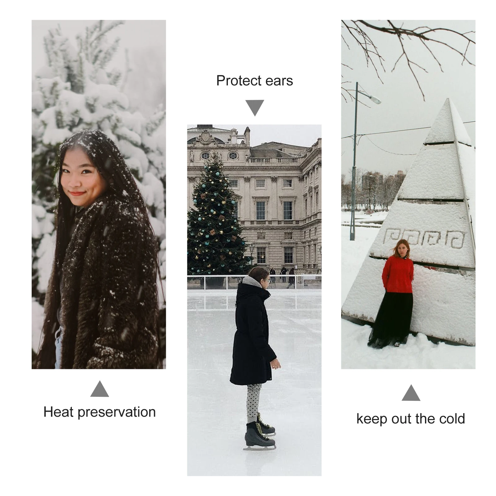 

Leopard Print Winter Hat for Women Girls Soft Warm Faux Pompom Lightweight Foldable Woolen Polyester Beanie Knitted Hats