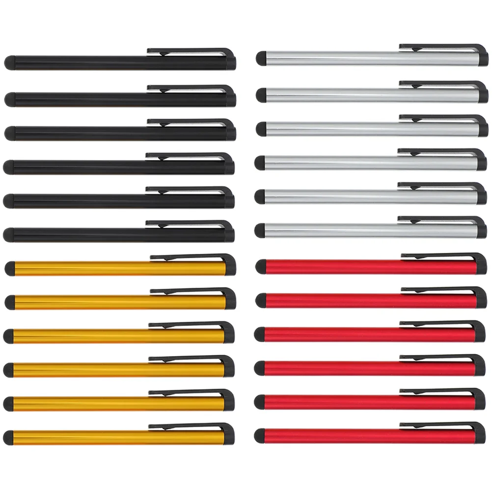 

24 Pcs Touch Screen Stylus Fine Workmanship Pen Phone Sensitivity Replace Tablet Writing Aluminum Alloy Convenient