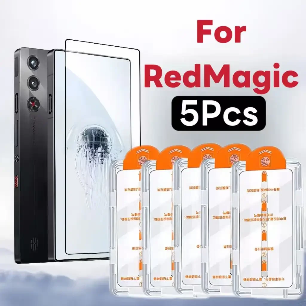 

5-Pack HD Phone Screen Protector, Great Value Compatible with Red Magic 8/9/10/11 Series & Nubia Z50/Z60/Z70 Series