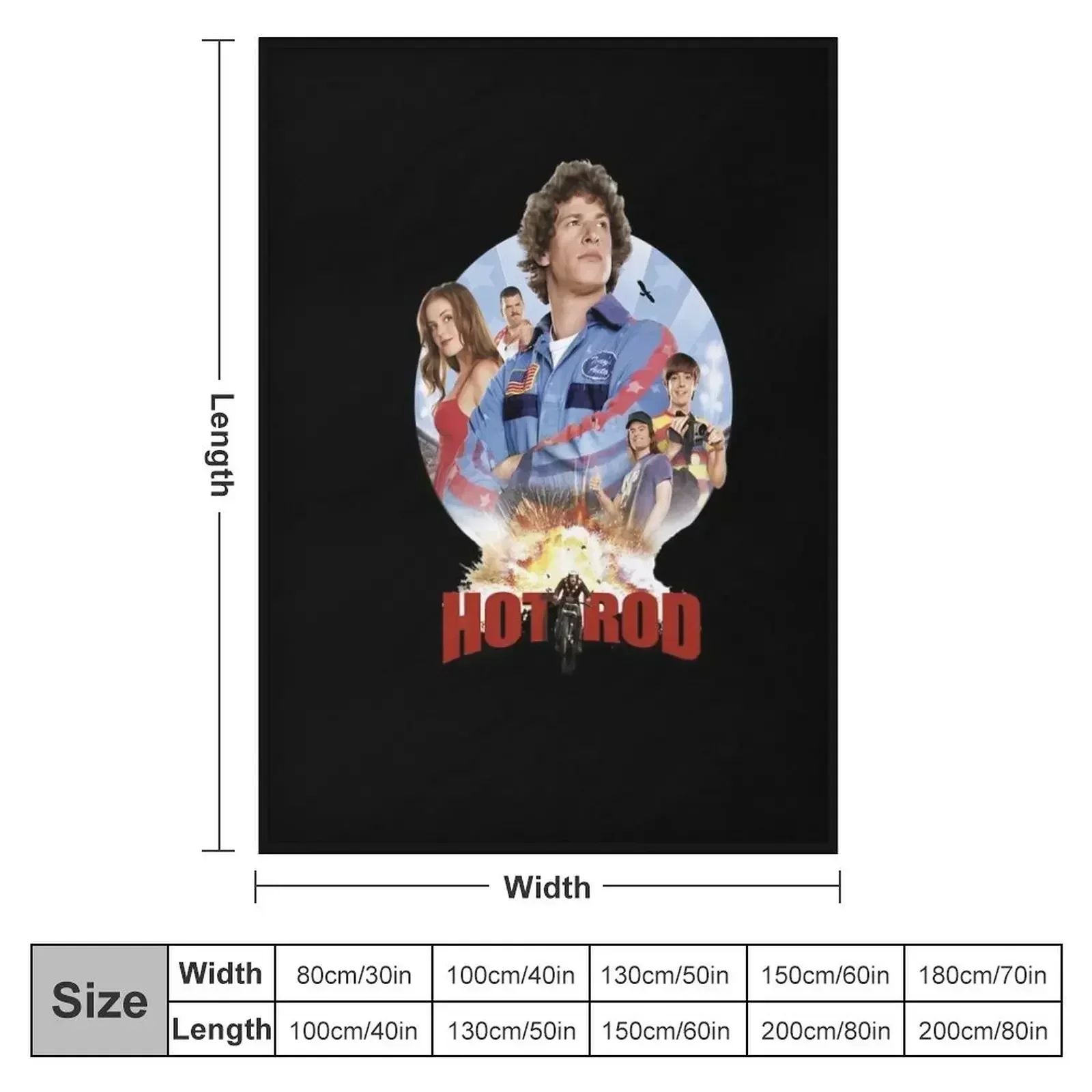 Hot Rod Movie Andy Samberg Throw Blanket Winter beds Multi-Purpose Hairy Blankets