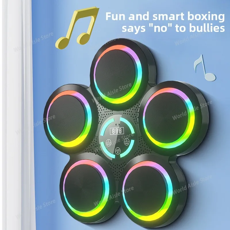New 6-target Lanterns 12-speed Intelligent Music Boxing Machine Wall Target Indoor Boxing Training Fitness Response Target
