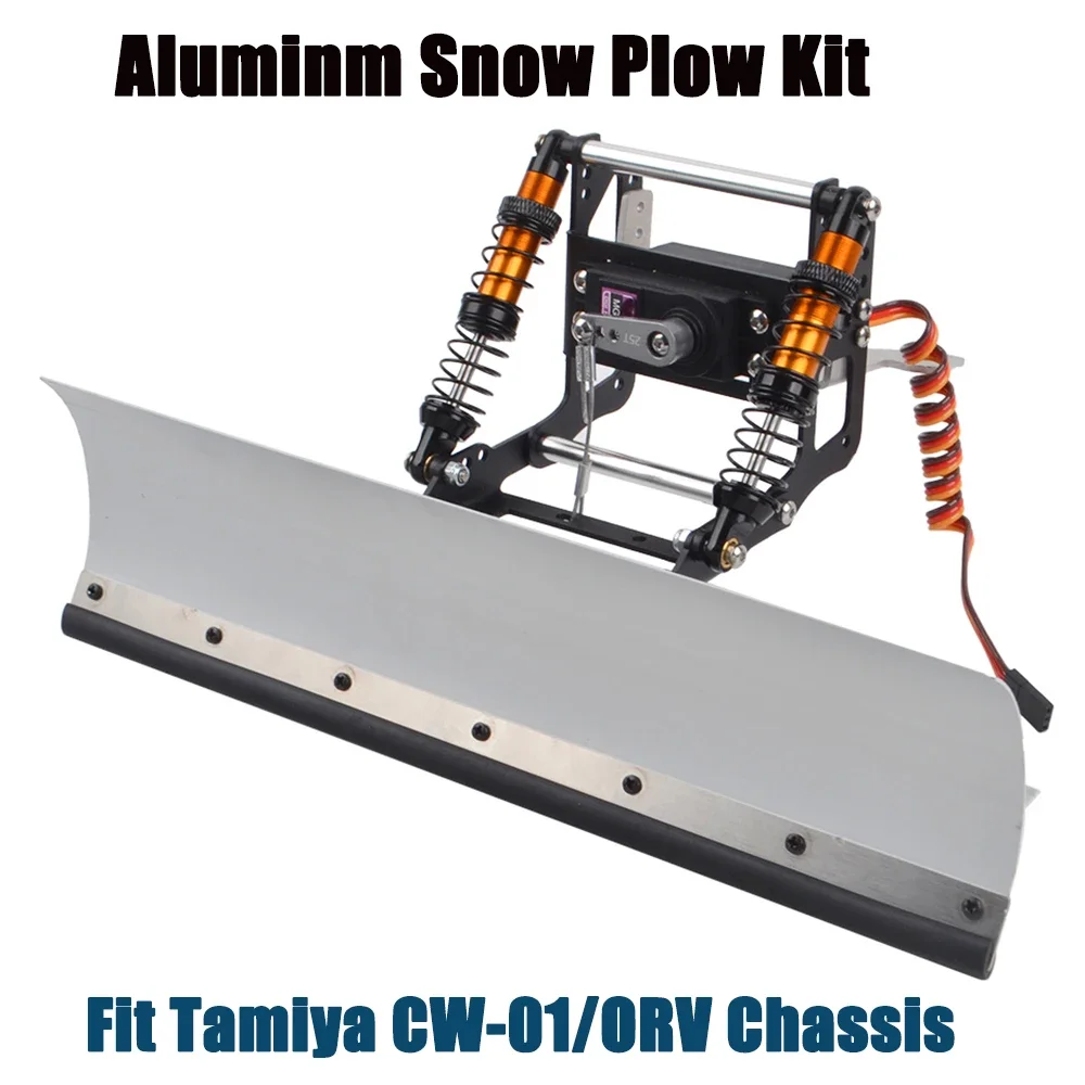 

Aluminum RC Snow Plow /Snow Shovel Tool Kit for Tamiya ORV Chassis Blackfoot Monster Beetle CW01 Lunch Box Midnight Pumpkin Car