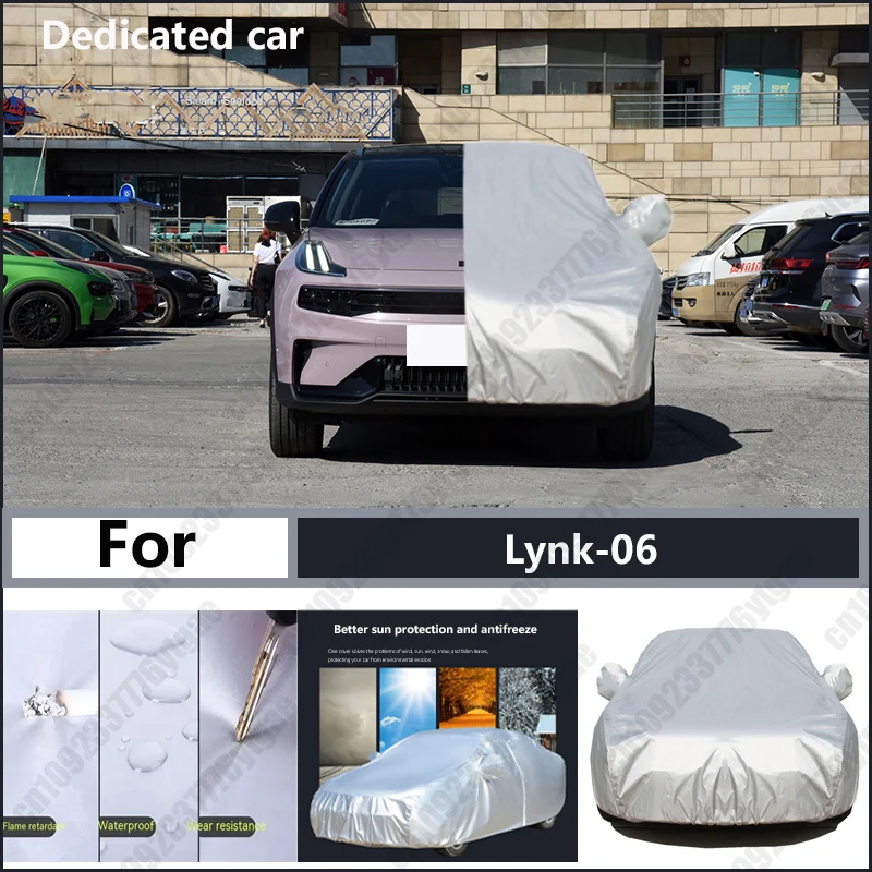 

For Lynk-06 Oxford cloth car cover for sun protection, rain resistance, and all season special car dust cover