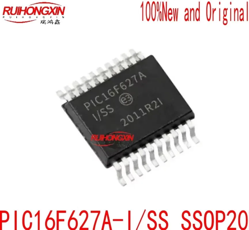 Original genuine PIC16F627A-I/SS SSOP-20 PIC16F627A flash microcontroller chip